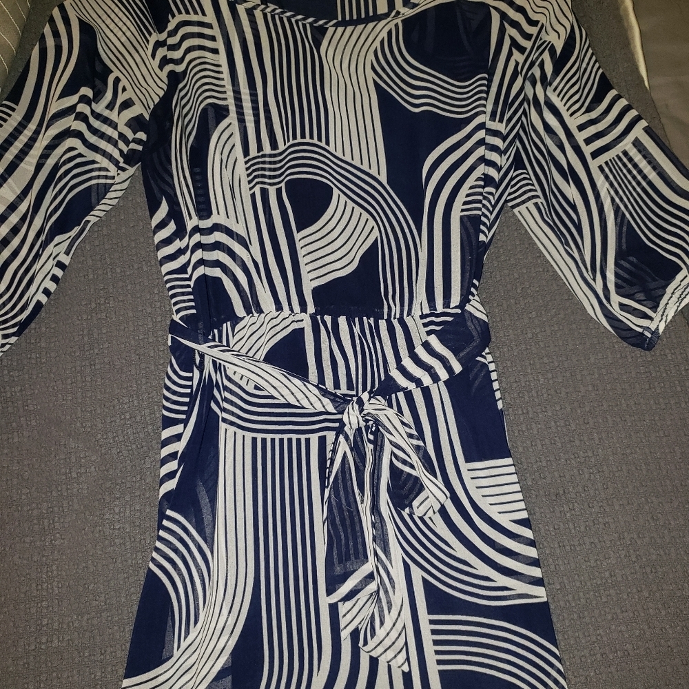 Banana Republic patterned overlay dress